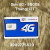 Sim 4G mobile kích hoạt 12T