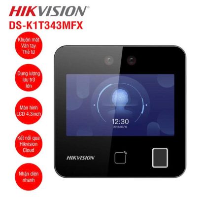 Máy chấm công nhận diện khuôn mặt HIKVISION DS-K1T343MFX